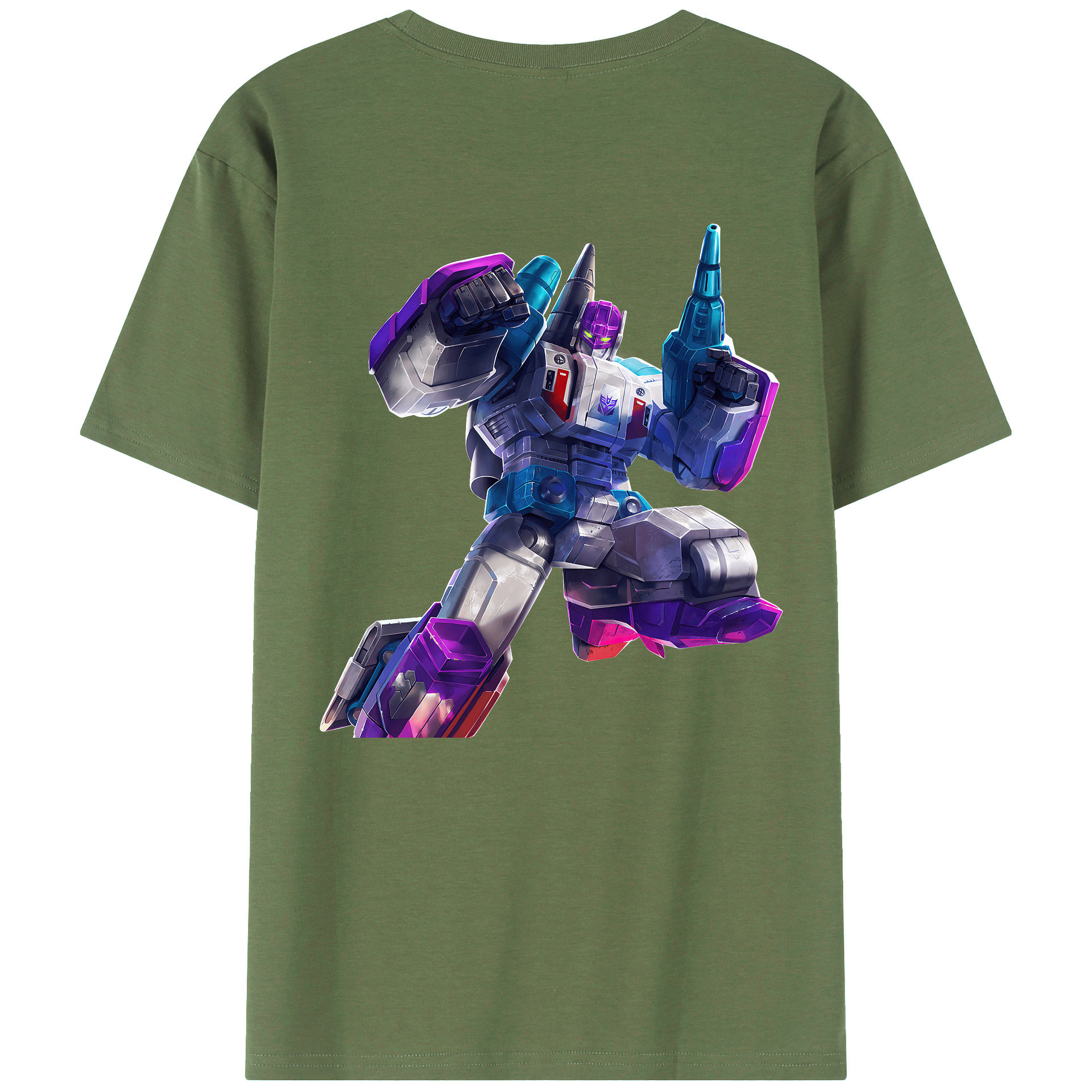 （画像用） Transformers トランスフォーマー 綿100％ メンズ半袖Tシャツ（バックプリント） 通気性